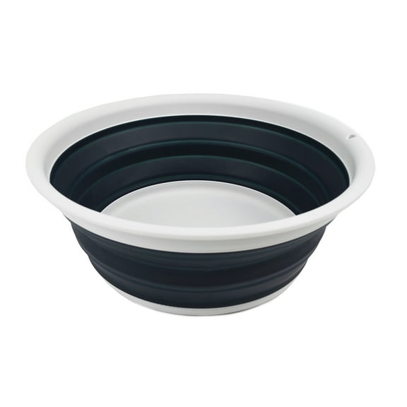 SAMMART 7.5L (1.98 Gallon) Collapsible Tub - Foldable Dish Tub - Portable Washing Basin - Space Saving Plastic Washtub