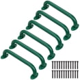 thumbnail image 1 of Asas de seguridad Handrail SELEWARE de metal verde de 12 pulgadas, paquete de 6, 1 of 7