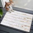 thumbnail image 3 of White Wooden Plank Entryway Rug 2'x3'&nbsp; Non Slip Front Door Mats, Country Vintage Farmhouse Wood Grain Entrance Rugs Indoor Outdoor Carpet, Washable Floor Mats Small Area Rug for Bedroom Kitchen, 3 of 8