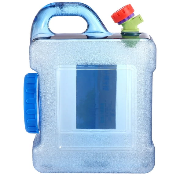 LEORX Blue PC Material Water Container with Faucet and Handle for Storage Use 5L