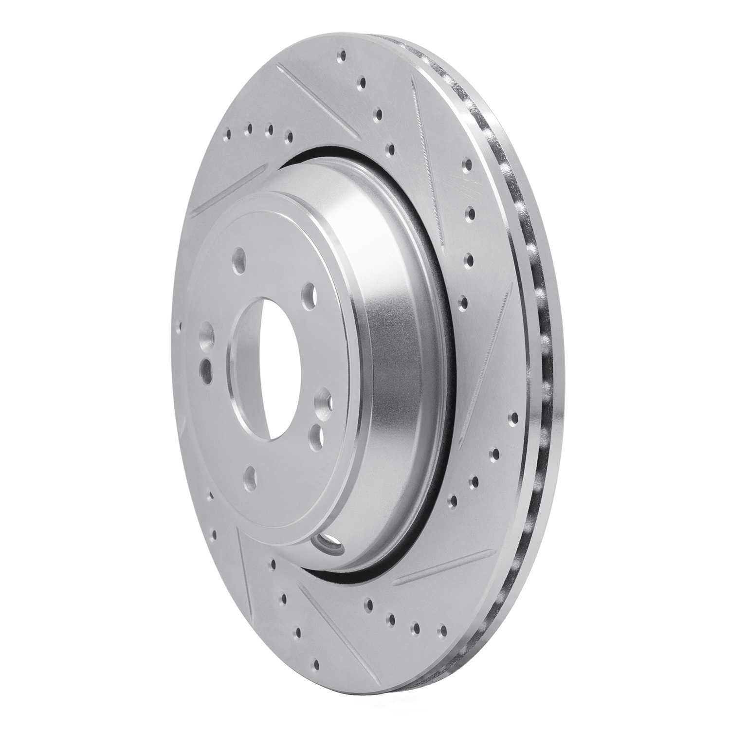 Dynamic Friction Company 631-03056R DFC Brake Rotor - Drilled And Slotted - Silver