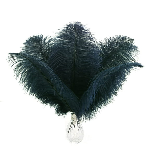 Craft Feathers Ballinger, avestruz azul marino, 25-30 cm, 24 unidades