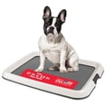 thumbnail image 1 of IRIS USA Support de Tapis pour Chien Étanche avec Base Antidérapante, Côtés à Verrouillage, Gris Foncé, 1 of 9