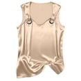thumbnail image 4 of Kaemgyyd Silk Satin Tank Tops for Women Scoop Neck T Shirts Casual Camisole Sleeveless Clothes Summer Basic Tee, 4 of 6