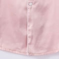thumbnail image 6 of 3-10Y Girls Satin Pajamas Sleep Dress Button Down Silky Sleepwear Nightgown Short Sleeve Nightshirt Dresses, 6 of 6