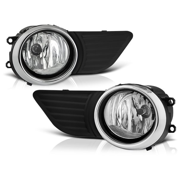 VIPMOTOZ Black Bezel OE-Style Front Fog Light Driving Lamp Housing Assembly For 2011-2017 Toyota ...
