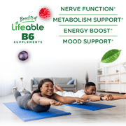 Lifeable Vitamin B6 - 100 mg - 60 Gummies