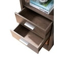 thumbnail image 2 of Benjara BM204138 Transitional Wooden Pier with 4 Open Shelves & 2 Drawers - Brown, 2 of 5
