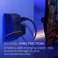 thumbnail image 7 of Titan 4- Outlet Surge Protector Outlet Extender with LED Lights, Black, 7 of 7