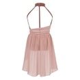 thumbnail image 3 of Jizyo Kids Girls Cutout Chiffon Sleeveless Ballet Leotard Dress Modern Dance Gymnastics Dancewear Dusty Pink 10, 3 of 7