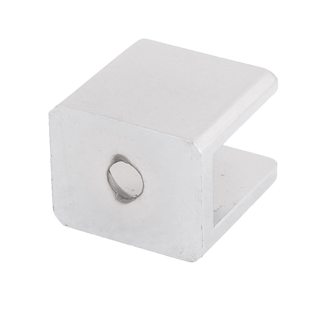 Unique Bargains 10mm Thickness Glass Shelf Bracket Support Clip Clamp Silver Tone 12pcs