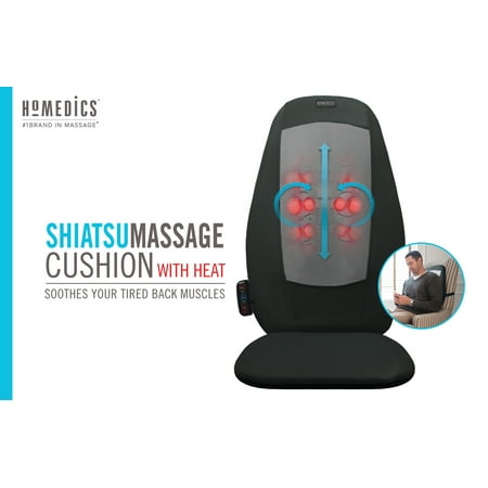 Homedics Shiatsu Massage Cushion With Heat Sbm 115h 2 3 Massage