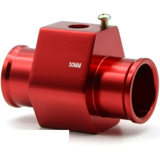 2pcs , Racing Red Water Coolant Temperature Sensor Water Temp Gauge Adapter 1.25" 28MM 30MM 32MM 34MM 36MM 38MM 40MM