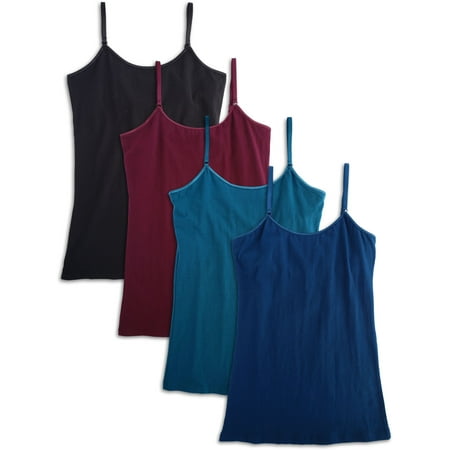 

Kalon Women s 4-Pack Shelf Bra Camisole Cotton Spandex (X-Small Winter)
