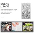 thumbnail image 4 of SEWACC 1 Roll Sequin Trim Ribbon for DIY and Handmade Items Silver Polyester, 4 of 8