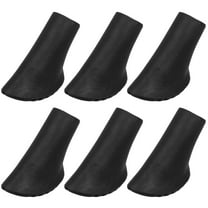 DRAFIDEEP Set of 6 Rubber Cane Tips Protectors for Hiking Poles and Walking Canes, Non- Replacement Caps
