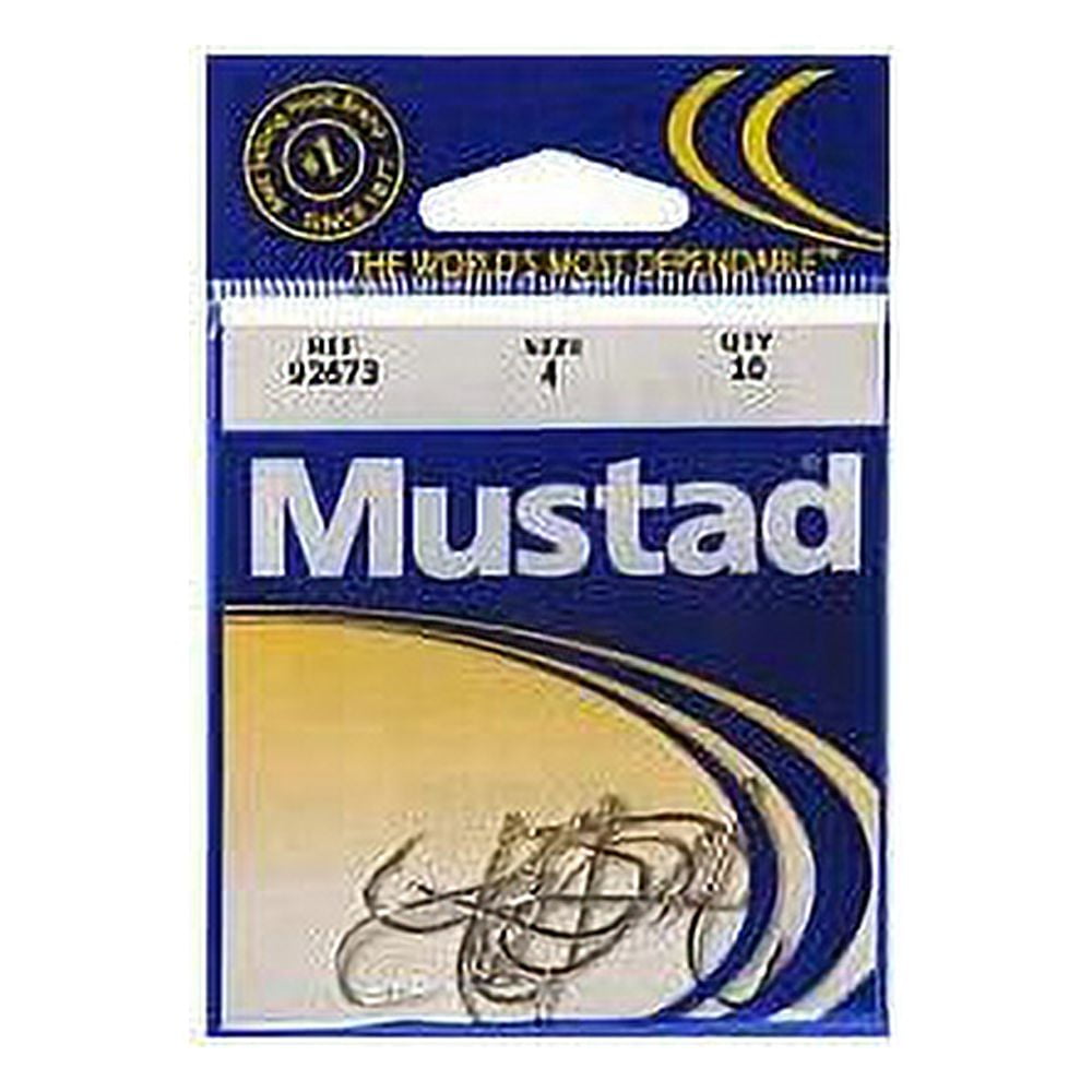 (4 pack) Mustad Baitholder Hook (Nickel) - #4 10pc