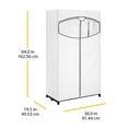 thumbnail image 4 of Whitmor Clothes Closet - 36 Inch Portable Closet - White, 4 of 4