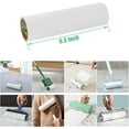 thumbnail image 2 of 6.3 inch Lint Roller Refills Only, Extra Sticky Lint Remover Refills for Pet Hair Sticky Roller Refill Adhesive Tape Easy Peel 60 Sheets per Roll, Pack of 5, Total 300 Sheets (6.3'' Wide), 2 of 3