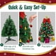 thumbnail image 3 of Árbol de Navidad Stargo pequeño con luces de 58 cm y adornos, 3 of 6