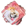 thumbnail image 2 of Carolines Treasures BB9726FC English Bulldog Love Foam Coaster Set of 4 Red 3 1/2 x 3 1/2 multicolor, 2 of 3