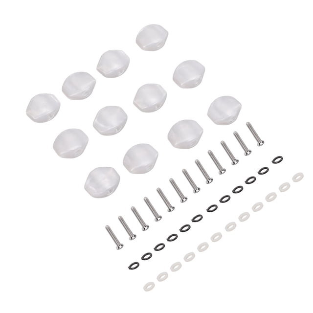 Machine Heads Knobs,12Pcs Guitar Tuning Pegs Guitar Tuning Pegs Buttons Tuning Key Machine Head Buttons Exceptional Reliability