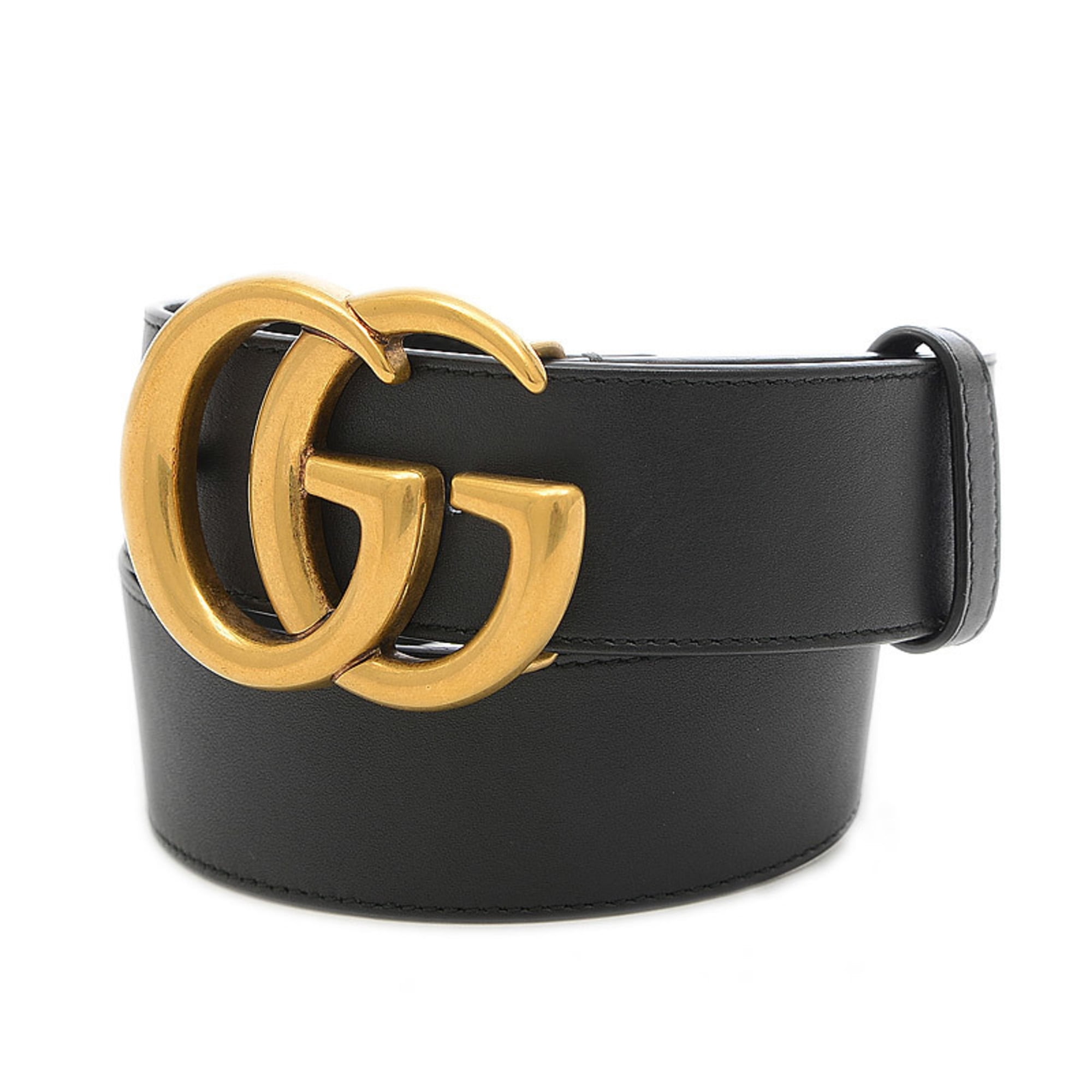 Gucci leather belt Double G buckle Size 75 Gucci Belt Authentic Good  Condition