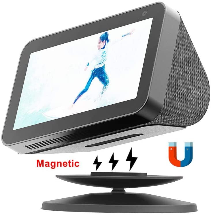 Adjustable Magnetic Stand Mount Sintron Smart Display Stand for Show 5 & 8 1st Gen and 2nd Gen with 360 Degree Rotation Tilt Function and Anti-Slip Base Compatible for Show 5 & Show 8 Black 