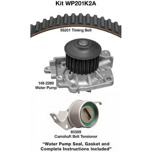 Dayco WP201K2A - Engine Timing Belt Kit with Water Pump Fits select: 2002-2007 MITSUBISHI LANCER