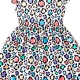 thumbnail image 4 of UFOUND Toddler Children Girls Dresses Short Sleeve Cartoon Prints Dress Sundress Soft Dailywear, 4 of 4
