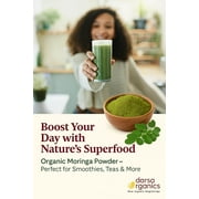 Moringa Powder Organic 1 lb – USDA Certified Moringa Oleifera Leaf Powder, Non-GMO, Gluten-Free, Raw & Pure Moringa Powder for Smoothies, Baking, and Cooking, Premium Organic Superfood