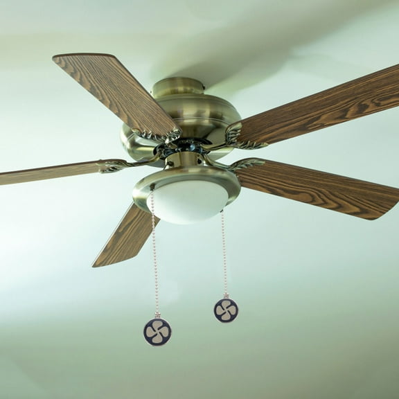 WRITWAA Metal Ceiling Fan Pull Chain Set, 2 Pieces Decorative Pull Chains for Bedroom, Living Room, Hallway Use