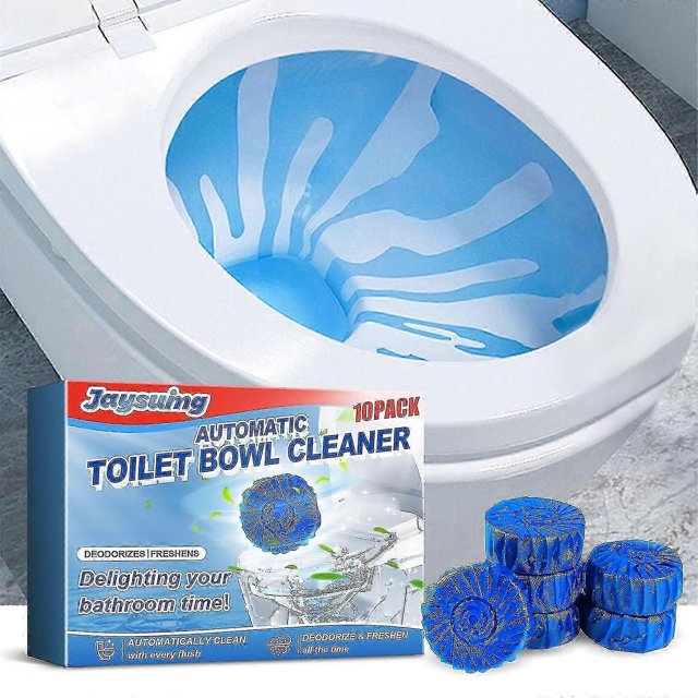 Jaysuing Toilet Blue Bubble Cleaning Block Household Descaling, Deodorizing, Odor Refreshing Toilet Cleaning Block BF |