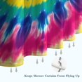 thumbnail image 6 of Colorful Rainbow Tie Dye Spiral Pattern Shower Curtain 36"x72" ,Bathroom Decorative Shower Curtains Set with 12 Hooks,Modern Waterproof Washable Shower Curtain, 6 of 6