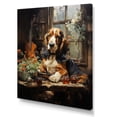 thumbnail image 2 of Designart "Melodic Basset Hound I" Animals Dog Wall Art Living Room, 2 of 7