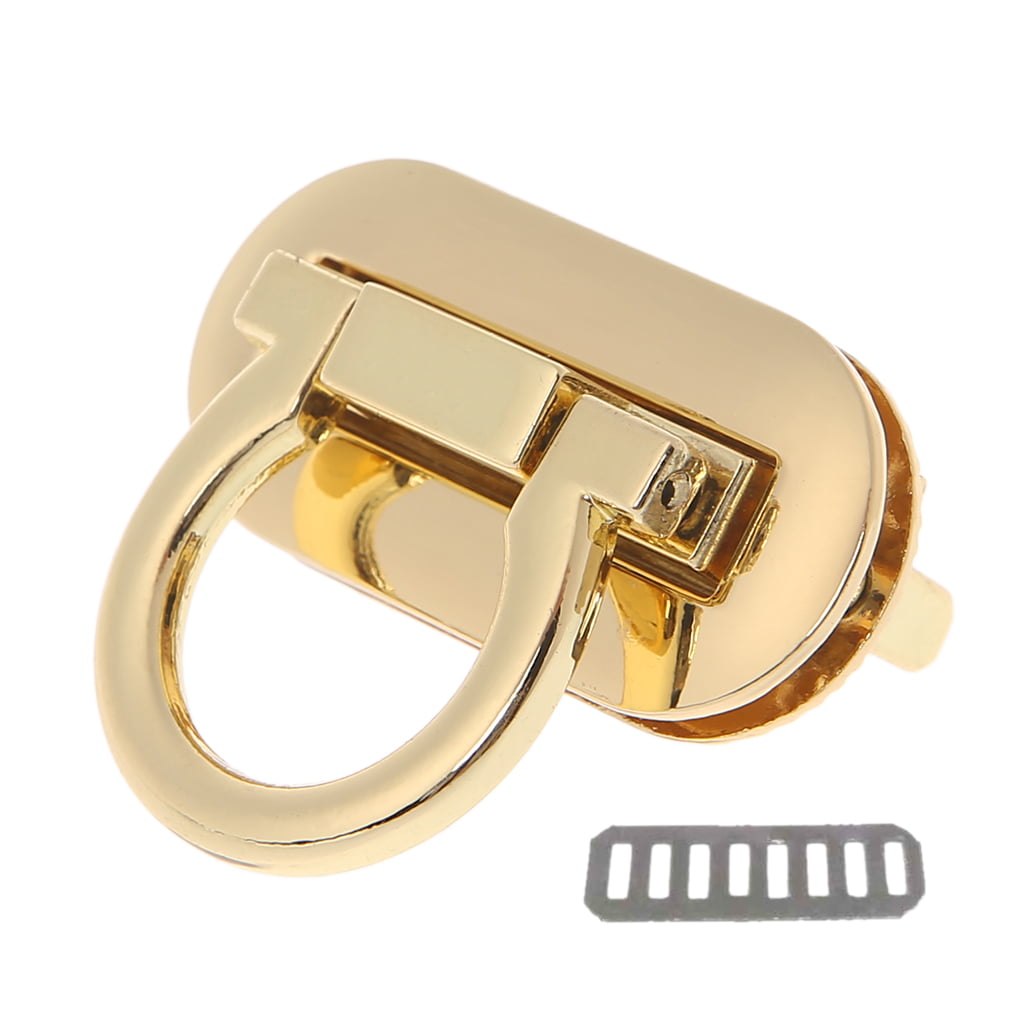 JERKKY Handbag Lock 1 Piece Metal Clasp Turn Lock Twist Locks for DIY Handbag Craft Bag Purse Hardware 