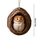 thumbnail image 3 of Adornos para árbol de Navidad - Decoración acrílica colgante de 3,15 pulgadas con estampado de animales • Regalo navideño para familia y compañeros • Set de 1, 3 of 8