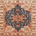 thumbnail image 1 of Ahgly Company Indoor Square Abstract Chestnut Brown Geometric Area Rugs, 5' Square, 1 of 6