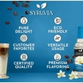 thumbnail image 2 of Syruvia Vanilla Sugar Free Coffee Syrup No-Calorie Coffee Sauce for Coffee, Lattes, Shakes, Smoothies, Desserts, 25.4 Fl. Oz, 2 of 7