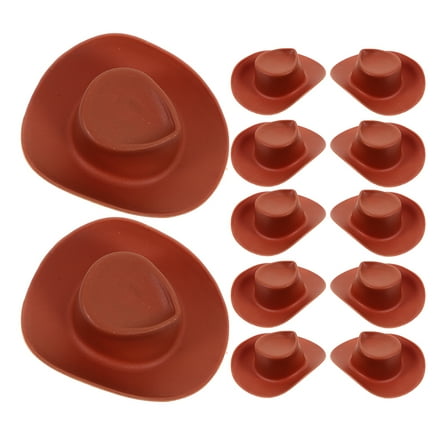 TABLZONE Wild West Party Supplies Tiny Cowboy Hats Brown 60Pcs
