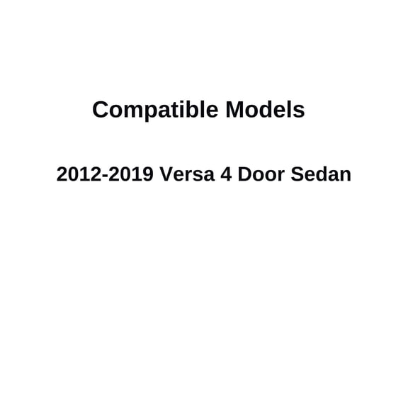 Driver Left Side Front Door Window Door Glass Compatible with Nissan Versa 4 Door Sedan 2012-2019 Models