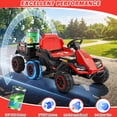 thumbnail image 3 of Farmdex 24 Volt Ride on Cars with Detachable Trailer, Battery Powered Ride on Toys with Remote Control, Ride on ATV Quad w/ BLuetooth, Music, Battery Display, Light Control, 5 MPH, Red, 3 of 8