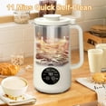 thumbnail image 3 of Soy Milk Machine, Nut Milk Maker, Large Capacity Low Noise Temperature Controlled Soy Milk Machine, Oat/Coconut/Cashew/Almond Milk Machine, White, 3 of 7