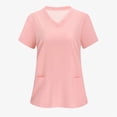 thumbnail image 5 of LYMAYTER V-Neck Medical Scrub Tops for Womens Solid Color Medical Workwear Quick-Dry Scrub Tops for S-2XL, 5 of 7