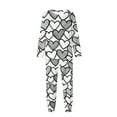 thumbnail image 6 of Valentine's Matching Pajamas for Couples, Graffiti Heart Print Sleepwear, Crew Neck Long Sleeve Shirts & Pants, Casual Lightweight Pajama Sets 2-Piece Loungewear Pjs 2026 Lover Gift, 6 of 8
