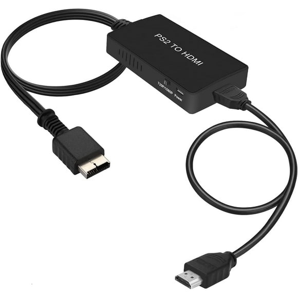 KSRplayer Cable Convertidor de PS2 a HDMI, Conectando PS1/PS2/PS3 a HDTV