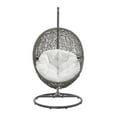 thumbnail image 5 of Modway Encase Outdoor Synthetic Rattan Swing Chair in Gray and White, 5 of 10