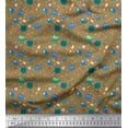 thumbnail image 1 of Soimoi Polyester Crepe Fabric Star,Planet & Alien Cartoon Print Fabric by Yard 52 Inch Wide, 1 of 3