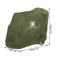 thumbnail image 3 of Cubierta para scooter de Movilidad Unique Bargains 55'x26'x36' 190T Poliéster verde, 3 of 9
