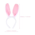 thumbnail image 4 of MasteelfCA 3pcs Party Rabbit Ear Headbands Adorable Photo Prop with 3 Bows 3 Rabbit Tails, 4 of 7